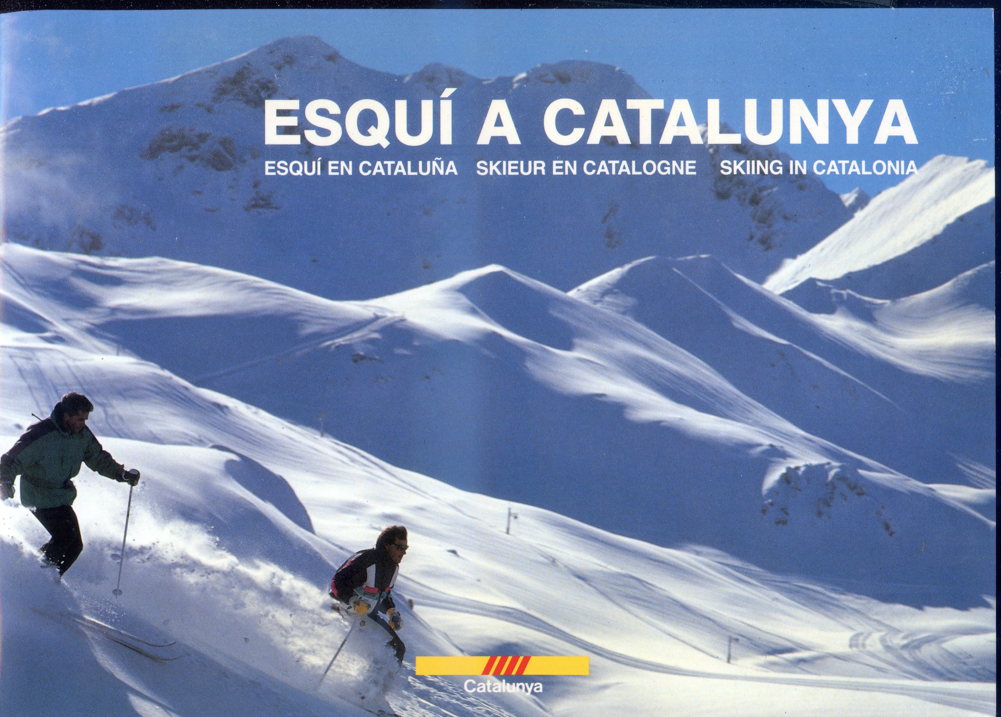 Esquí a Catalunya : Esquí en Cataluña : Skieur en Catalogne : Skiing in Catalonia - Portada